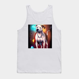 Cute American Staffordshire Terrier Drawing Tank Top